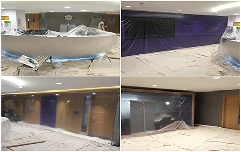 Leidos-Reception-Area-Redcoration--Skypark-Glasgow Reception Area Redcoration
